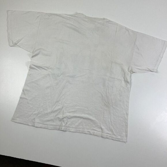 Vintage Fila 90’s shirt Basketball Distressed Single Stitch White sz XL - Picture 9 of 12